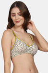 PrivateLifes Single Layered Non Wired Medium Coverage Minimiser Bra - Green — thumbnail 4