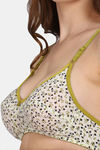 PrivateLifes Single Layered Non Wired Medium Coverage Minimiser Bra - Green — thumbnail 5