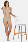 PrivateLifes Single Layered Non Wired Medium Coverage Minimiser Bra - Green — thumbnail 6