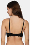 PrivateLifes Single Layered Non Wired Medium Coverage Minimiser Bra - Black — thumbnail 2