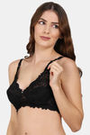 PrivateLifes Single Layered Non Wired Medium Coverage Minimiser Bra - Black — thumbnail 3