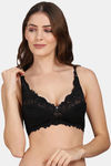 PrivateLifes Single Layered Non Wired Medium Coverage Minimiser Bra - Black — thumbnail 4