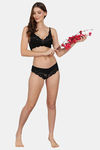 PrivateLifes Single Layered Non Wired Medium Coverage Minimiser Bra - Black — thumbnail 6