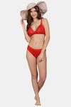 PrivateLifes Single Layered Non Wired Medium Coverage T-Shirt Bra - Red — thumbnail 6
