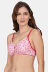 PrivateLifes Padded Non Wired Medium Coverage T-Shirt Bra - Pink — thumbnail 3