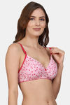 PrivateLifes Padded Non Wired Medium Coverage T-Shirt Bra - Pink — thumbnail 4
