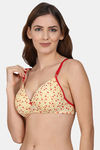 PrivateLifes Padded Non Wired Medium Coverage T-Shirt Bra - Yellow — thumbnail 3