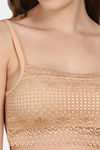 PrivateLifes Padded Non Wired 3/4Th Coverage Bralette - Beige — thumbnail 5