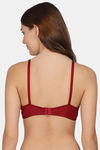 PrivateLifes Single Layered Non Wired Medium Coverage Minimiser Bra - Maroon — thumbnail 2