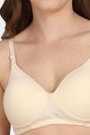 PrivateLifes Padded Non Wired Medium Coverage T-Shirt Bra - Beige — thumbnail 5
