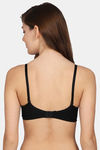PrivateLifes Padded Non Wired Medium Coverage T-Shirt Bra - Black — thumbnail 2