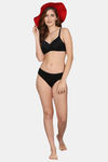 PrivateLifes Padded Non Wired Medium Coverage T-Shirt Bra - Black — thumbnail 6