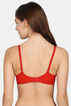 PrivateLifes Padded Non Wired Medium Coverage T-Shirt Bra - Red — thumbnail 2