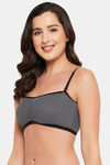 Clovia Lightly Padded Non Wired Full Coverage T-Shirt Bra - Black — thumbnail 3
