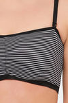 Clovia Lightly Padded Non Wired Full Coverage T-Shirt Bra - Black — thumbnail 5
