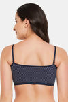 Clovia Lightly Padded Non Wired Full Coverage T-Shirt Bra - Blue — thumbnail 4
