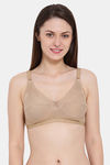 Clovia Single Layered Non Wired Full Coverage T-Shirt Bra - Beige — thumbnail 1
