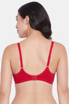 Clovia Single Layered Non Wired Full Coverage T-Shirt Bra - Red — thumbnail 4