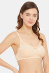 Clovia Double Layered Non Wired Full Coverage T-Shirt Bra - Beige — thumbnail 2