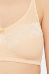 Clovia Double Layered Non Wired Full Coverage T-Shirt Bra - Beige — thumbnail 5