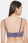 Clovia Padded Non Wired Medium Coverage Bralette - Purple — thumbnail 4