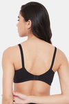 Clovia Double Layered Non Wired Full Coverage T-Shirt Bra - Black — thumbnail 4