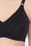 Clovia Double Layered Non Wired Full Coverage T-Shirt Bra - Black — thumbnail 5