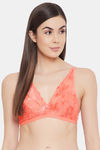 Clovia Double Layered Non Wired Medium Coverage Bralette - Orange — thumbnail 1