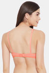 Clovia Double Layered Non Wired Medium Coverage Bralette - Orange — thumbnail 4
