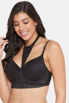Clovia Padded Wired Full Coverage T-Shirt Bra - Black — thumbnail 3