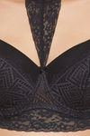 Clovia Padded Wired Full Coverage T-Shirt Bra - Black — thumbnail 5