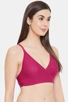 Clovia Padded Non Wired Full Coverage T-Shirt Bra - Pink — thumbnail 2