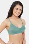 Clovia Single Layered Non Wired Full Coverage T-Shirt Bra - Green — thumbnail 2