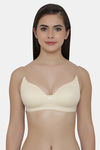 Clovia Single Layered Non Wired Full Coverage T-Shirt Bra - Beige — thumbnail 1