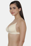 Clovia Single Layered Non Wired Full Coverage T-Shirt Bra - Beige — thumbnail 3