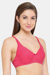 Clovia Single Layered Non Wired Full Coverage T-Shirt Bra - Pink — thumbnail 2