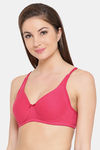 Clovia Single Layered Non Wired Full Coverage T-Shirt Bra - Pink — thumbnail 3