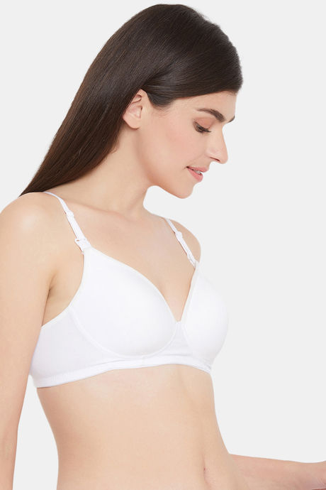 Clovia Padded Non Wired Medium Coverage T-Shirt Bra - White — image 2