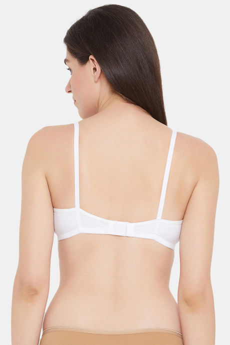 Clovia Padded Non Wired Medium Coverage T-Shirt Bra - White — image 4