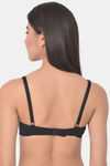 Clovia Push Up Wired Full Coverage T-Shirt Bra - Black — thumbnail 4