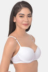 Clovia Push Up Wired Full Coverage T-Shirt Bra - White — thumbnail 2
