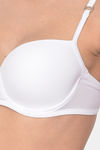 Clovia Push Up Wired Full Coverage T-Shirt Bra - White — thumbnail 5