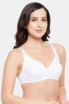 Clovia Single Layered Non Wired Full Coverage T-Shirt Bra - White — thumbnail 2