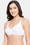 Clovia Single Layered Non Wired Full Coverage T-Shirt Bra - White — thumbnail 3
