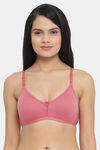 Clovia Single Layered Non Wired Full Coverage T-Shirt Bra - Pink — thumbnail 1