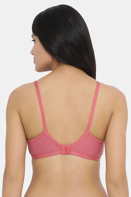 Clovia Single Layered Non Wired Full Coverage T-Shirt Bra - Pink — image 4