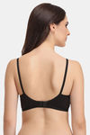 Clovia Single Layered Non Wired Full Coverage T-Shirt Bra - Black — thumbnail 4