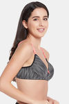 Clovia Push Up Non Wired Medium Coverage T-Shirt Bra - Black — thumbnail 2
