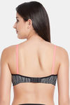 Clovia Push Up Non Wired Medium Coverage T-Shirt Bra - Black — thumbnail 4