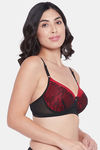 Clovia Padded Non Wired Full Coverage T-Shirt Bra - Black — thumbnail 2